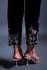 AURORA EMBROIDERED VELVET TROUSERS